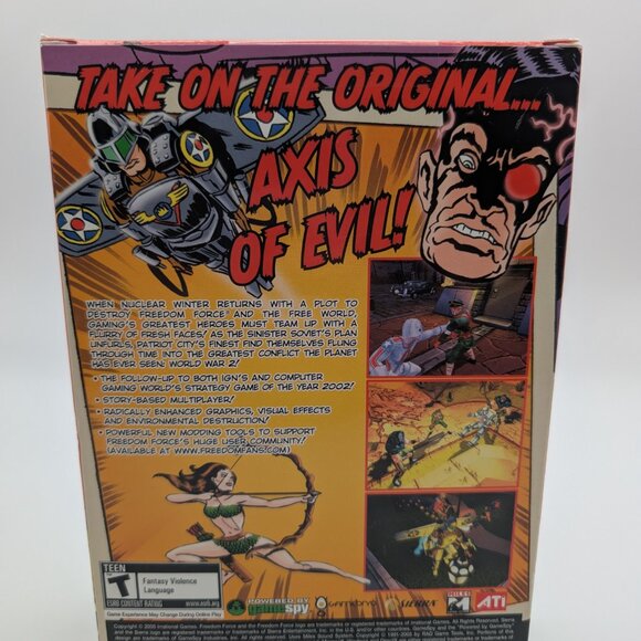 Freedom Force vs The 3rd Reich PC Game CD-ROM Irrational Games 2005 - SEALED/NEW - Picture 2 of 5